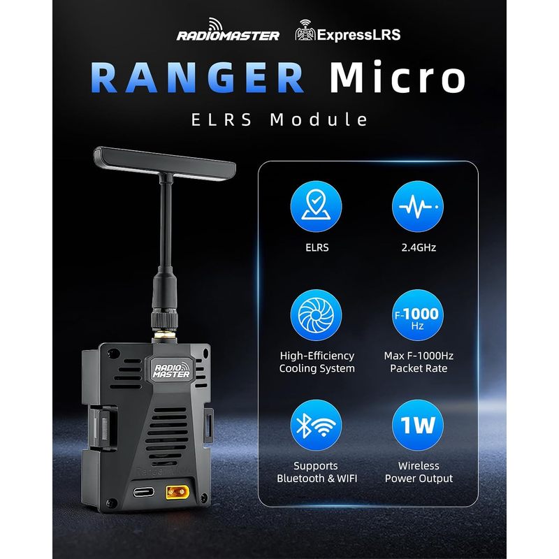 Radiomaster Ranger 2.4Ghz Elrs Module - Módulo RadioMaster Ranger Micro de 2,4
